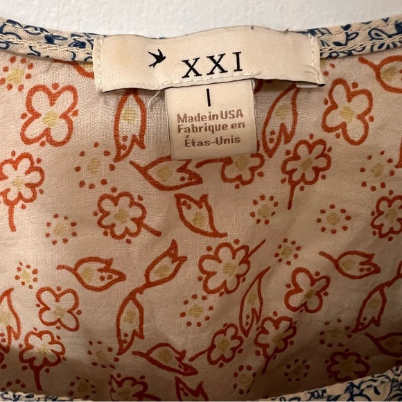 Bohemian Peasant Top Flowy colorful blouse in earth-tones. size 1 Boho - Picture 6 of 9